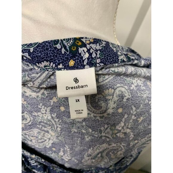 Dress Barn Business Casual Paisley Top Size 1X - Picture 4 of 5